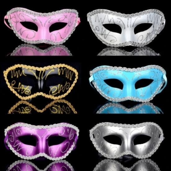 Plata Máscara Masquerade Ball Romano Partido Fancy mascarada Gladiador Metálico