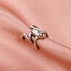 Silver Tone Frog Ear Cuff, No-Piercing Climber Frog Ear Wrap Clip for Women