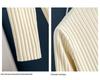 Plus-Size Women's Thickened Winter Long Knitted Wool Dress with Half-High Collar