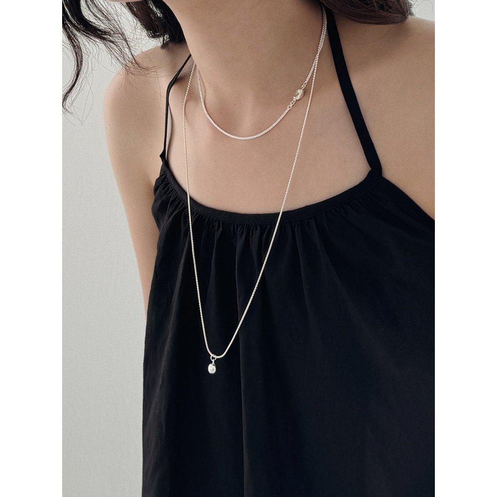 Round Bean Long Necklace