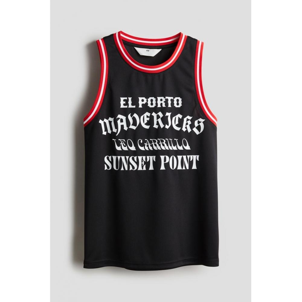 

Баскетбольная футболка без рукавов HM Mesh Черная Mavericks