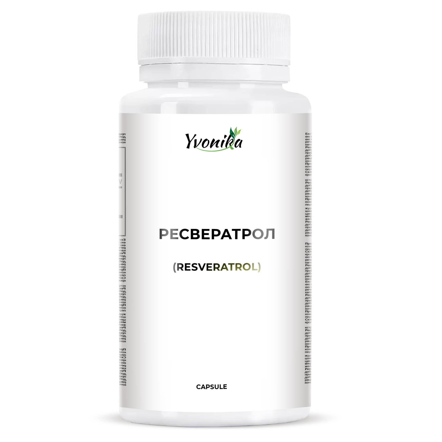 

YVONIKA™ Resveratrol 120 mg, 30 Capsules.