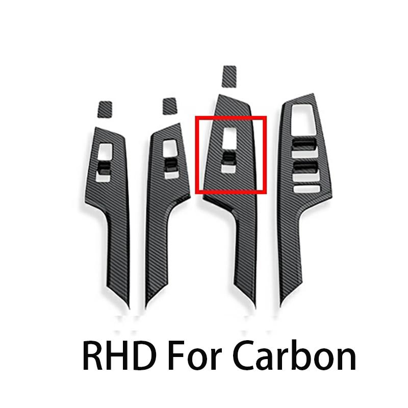 RHD For Kia EV6 Window Switch Button Cover Door Lock Glass Lift Control Panel Trim Accessories LHD RHD RHD For Carbon