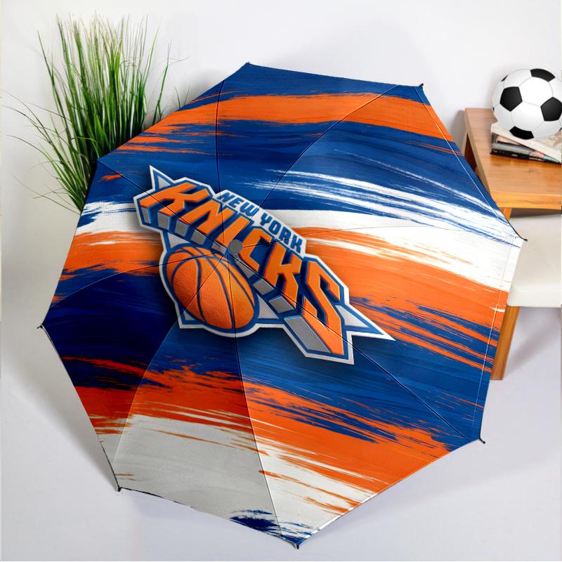 Knicks Logo Umbrella 8-Frame for Travel, Camping, Casual Lightweight Portable Umbrella, Essential for Every Family Holidays Gift