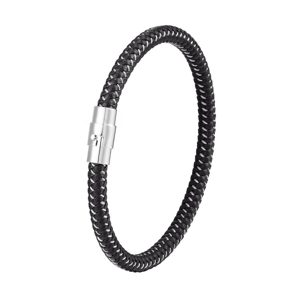 Punk Style Men Bracelet Non Fading Steel Wire Rope Cuff Charm Jewelry Classic Gifts for Men Simple Male Accessories