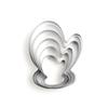 Stainless Steel Christmas Cookie Cutters: Snowflake, Tree, and Gingerbread Man