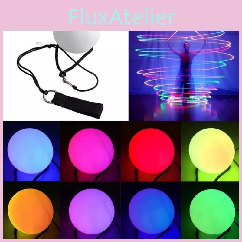 Colorful Led Glow Whirl Ball Ideal For Fitness Fun Interactive Toy For All Ages