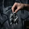 Gaming Room Decoration Crouching Hooded Devil God Figurine, Decorative Ornament with Skull Mask & Muscle Lines, Hip Motorcycle Cabinet Hop Gothic