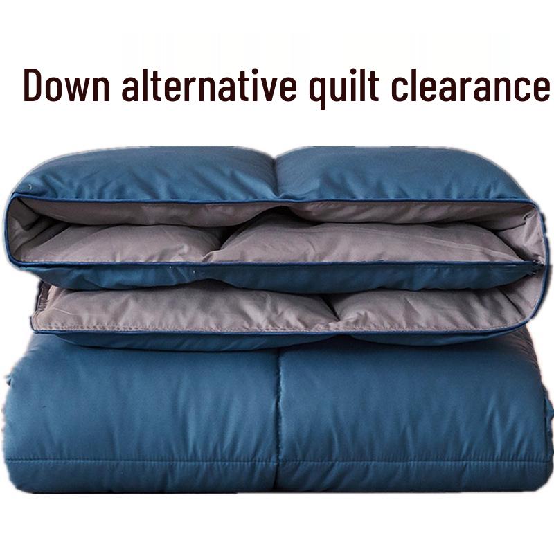Feather Velvet Quilt: Breathable Comforter for All Seasons - Ideal for Dorms, Hotels, and Guest Houses