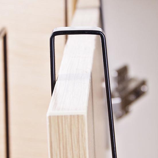 Dvouvrstvá kuchyňská skříňka Železná police Stojan na krájení Úložný stojan Držák na ručníky