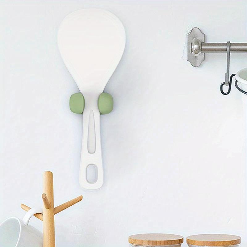 4pcs Multi-functional kitchen organiser, rice spatula and cutlery holder, spoon and chopstick organiser, no power required