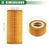 Motoforti Engine Oil Filter, Fuel Filter, for Mercedes C216 W221 W221, Made of Plastic, with Washer, No. 2751800009, Yellow, 1 Set