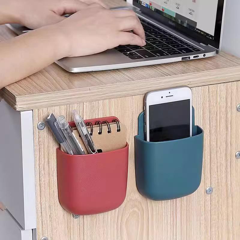 Creative Wall-Mount Remote and Phone Storage Box