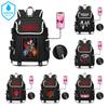 Mochila Impermeable Stranger Things 4 Perfecta Para Estudiantes Y Adultos Con Gran Capacidad Y Función Recargable USB