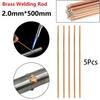 Εξαιρετική Ελαστικότητα 1mm*500mm Ράβδος Συγκόλλησης Ορείχαλκου για Επισκευή Χάλκινων Σωλήνων