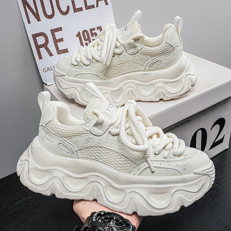 Personalized versatile platform heightening trendy shoes ins retro breathable dad shoes men's shoes sports and leisure shoes