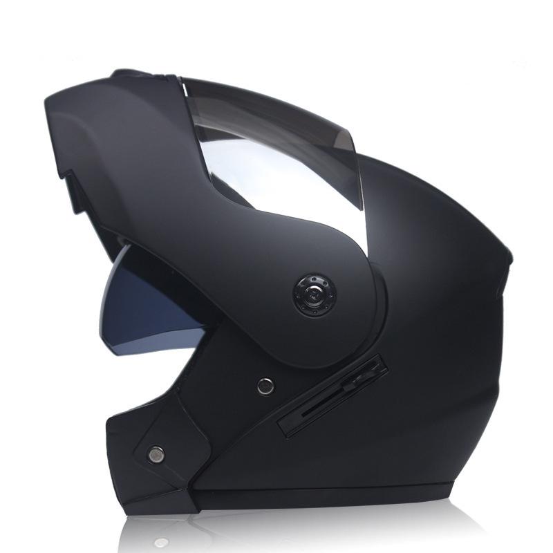 Unisex Flip Up Racing Helmet Modular Dual Lens Motorcycle Helmet