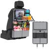 East Leaf Car Seatback Folding Multifunctional Large Headrest Tablet Gray Table, Tray, Storage, Capacity, Mount, Waterproof, Pocket,