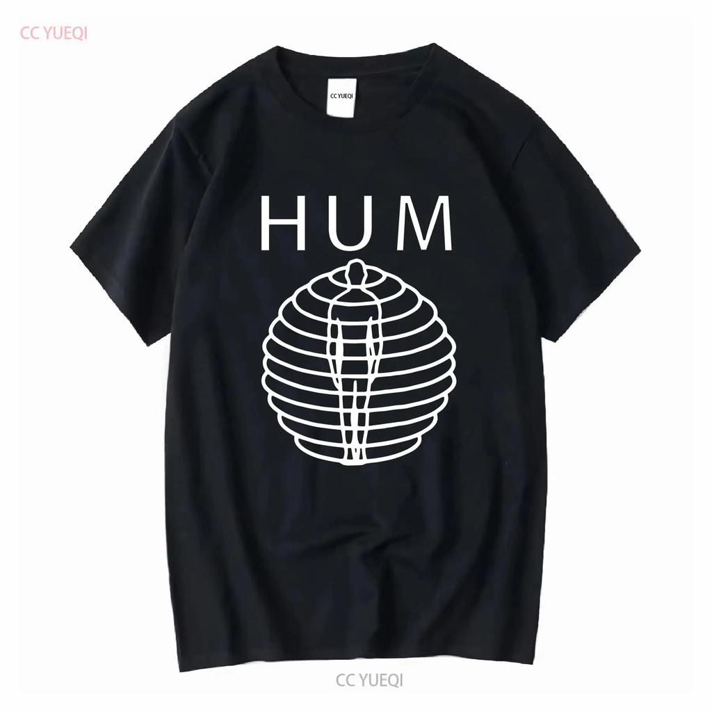 Vtg Hum Band Music Lover Cotton Black Full Size T Shirt For Men AP627 Vintage Washed Designer Clothes Soft Fashion Vintage