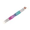 3pcs Nail Liner Brush Double Ended DIY Professional Nail Extension Brush for Manicure Beauty Salon