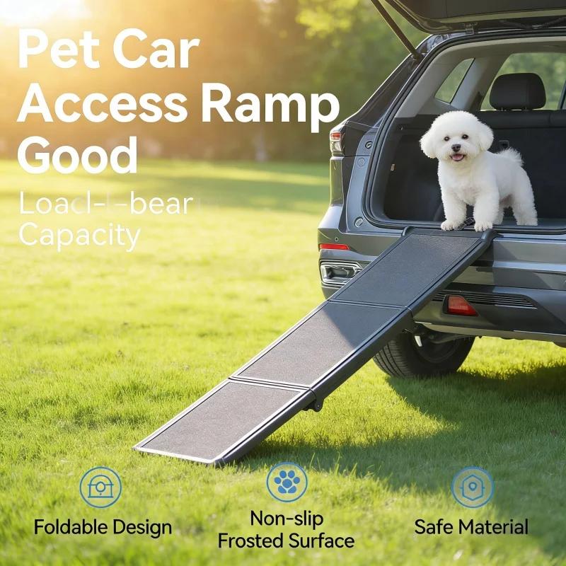 Large Dog Special Pet Stairs Folding Anti-slip PP Material Car Household Climbing Ladder Pet Access Tool Pet Supplies Staircase