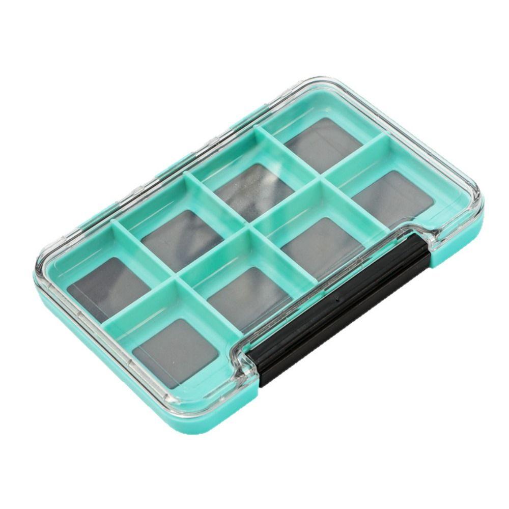 Plastic Magnetic Fishing Tackle Box 4/8/12 Compartments Portable Fishing Lure Bait Box Fishing Accessories