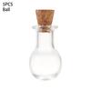 5Pcs Cork Stopper Small Empty Glass Bottle Tiny Glass Jars With Cork Decorative Wish Glass Jars Wedding Holiday Mini Containers