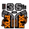 36 Factory Sc  Step Cast Decals Waterproof Mtb Front Fork Stickers Vinyl Bike Frame Protective Decor