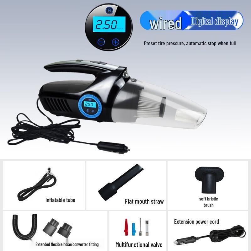 BeiduoYang 4-in-1 Car Vacuum Cleaner with Tire Inflator
