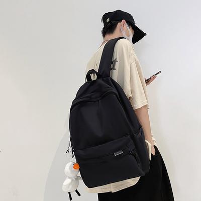 Schoolbag Male Large Capacity Simple Travel Backpack Men's Casual Japanese Female College Student High School Junior High School Backpack