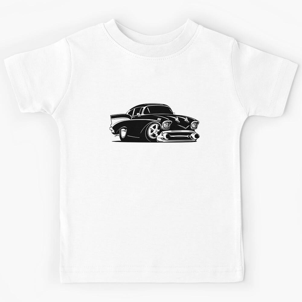 Classic American Hot Rod Cartoon Kids T-Shirt 110