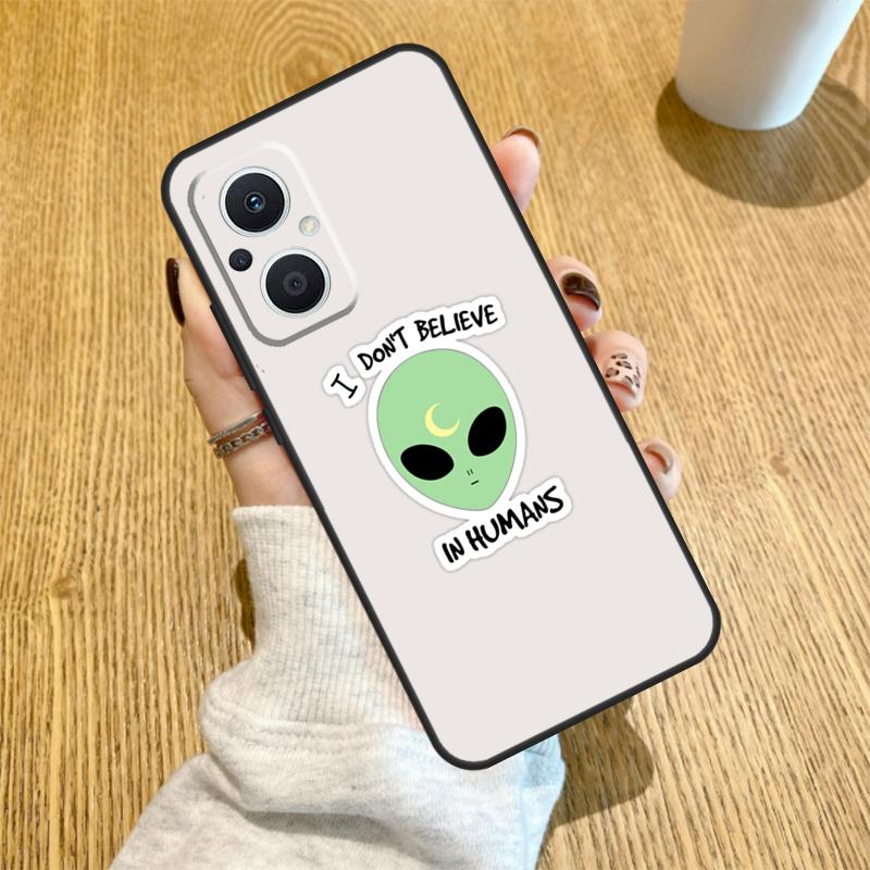 Aesthetic Alien Funda For OPPO Reno 13 F 14F 12F 11F 8T 7 8 Lite 10 11 12 14 OPPO Find X5 X6 X8 X9 Pro Case