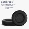 Kwmobile 2x Replacement Ear Pads for Beyerdynamic DT 240 PRO - Cushioned PU Leather, Black