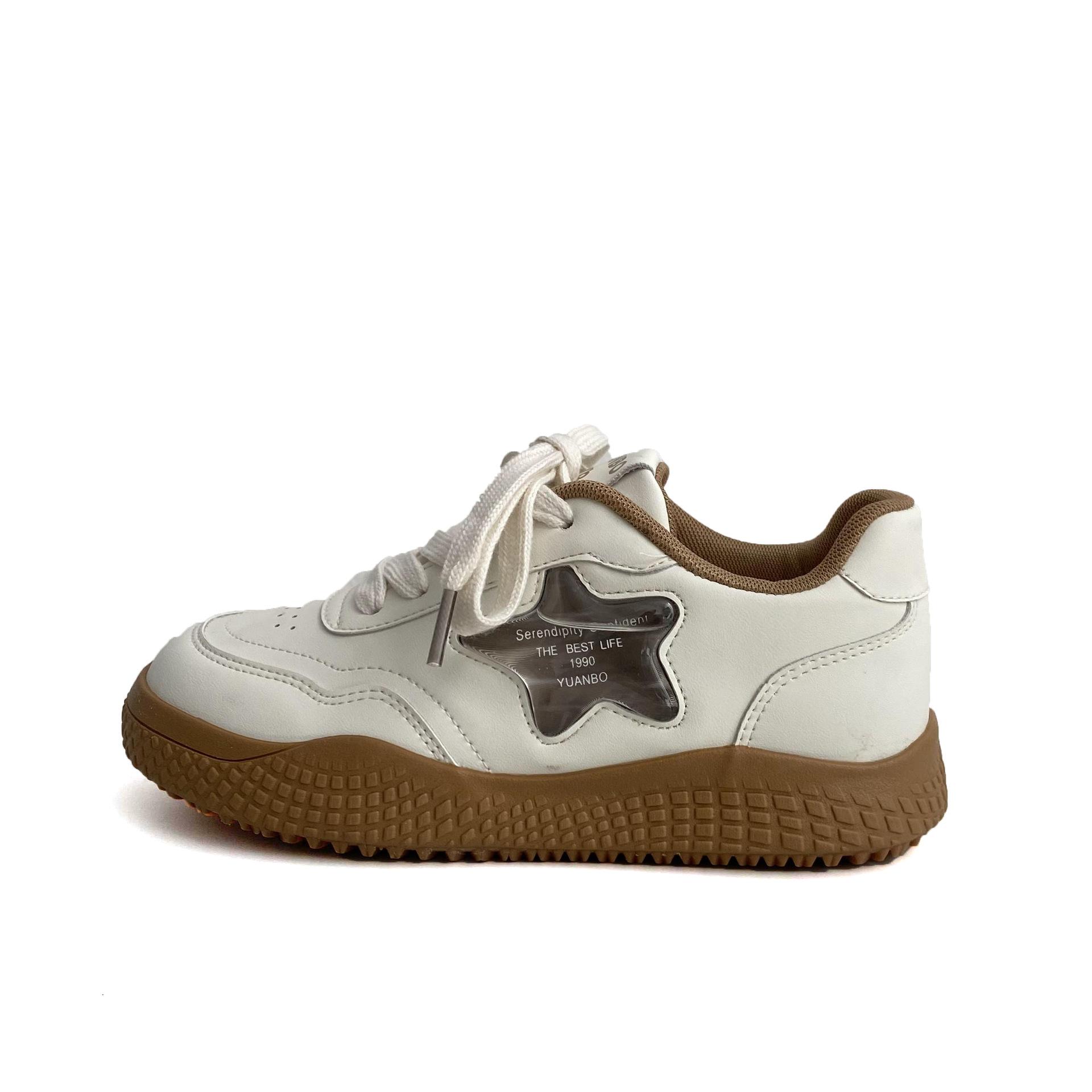 

Ретро кеды звезда маленькие белые туфли женские дышащие весна и лето новинка на толстой подошве универсальные повседневные моральные тренировочные туфли 5311 40 абрикосовый