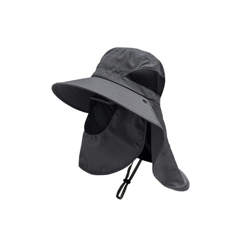 Outdoor Sport Hiking Visor Hat UV Protection Face Neck Cover Mountain Climbing Fishing Camping Sun Protect Caps