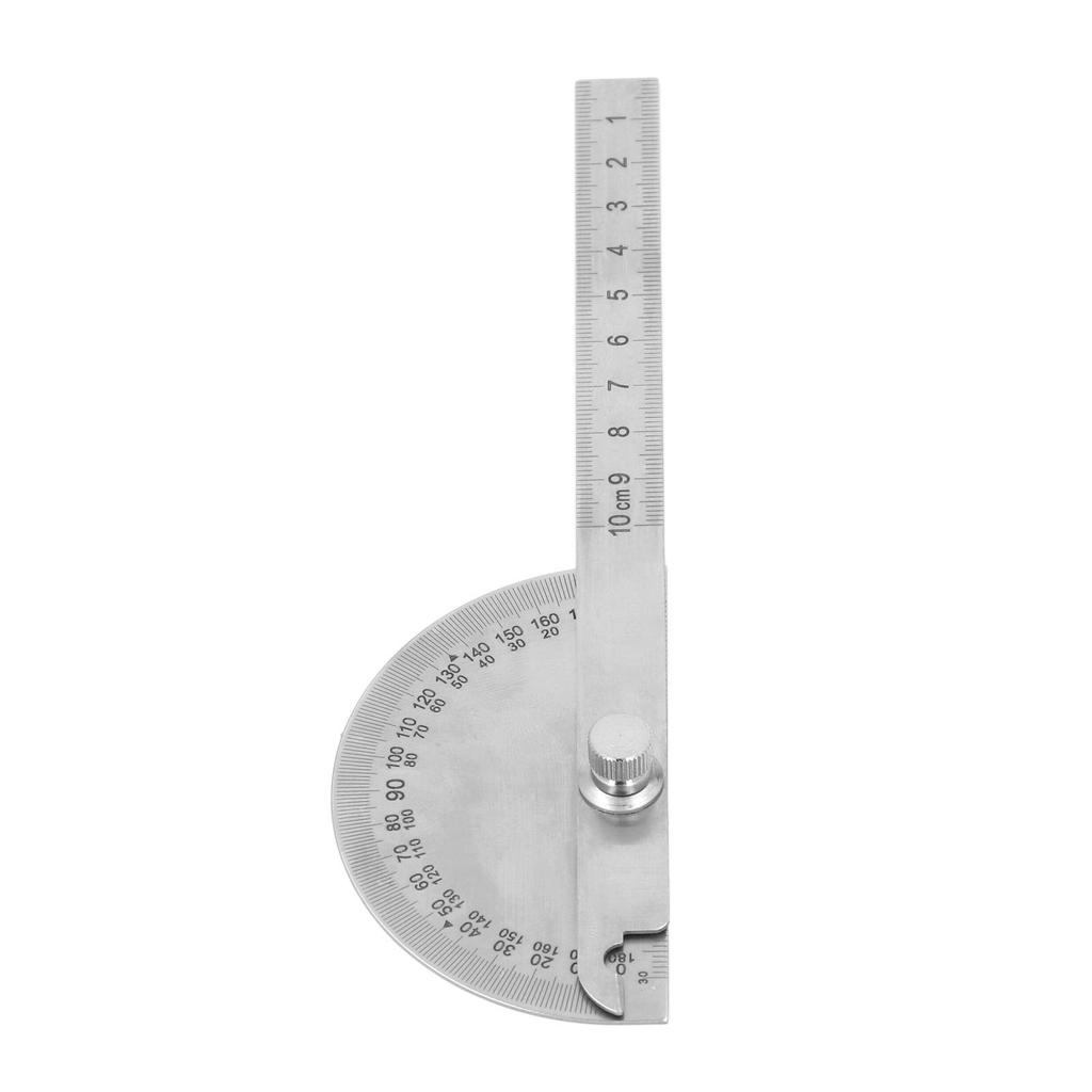 Adjustable Angle Protractor Stainless Steel 180 Degrees High Accuracy Angle Measure Tool for Woodwor