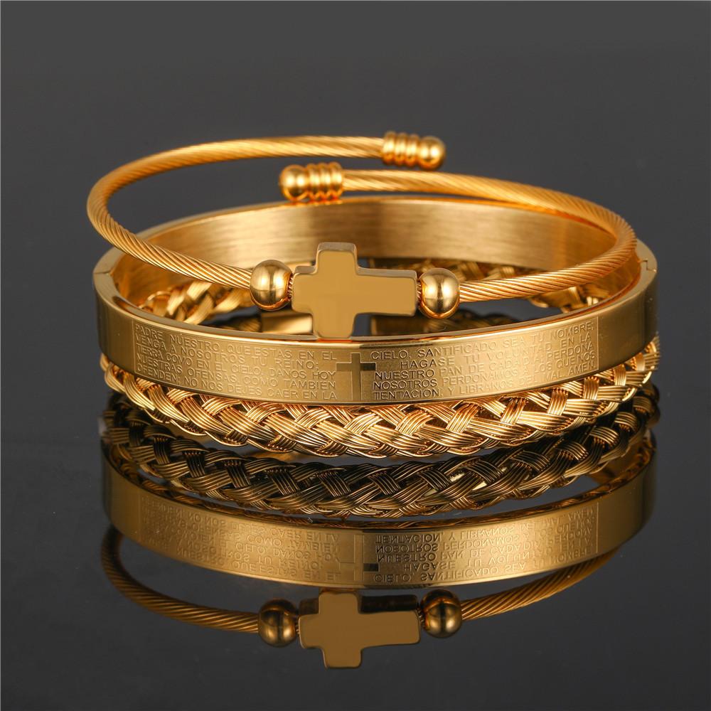 Punk-Retro-Armbänder aus Stahl mit geometrischen Formen für Herren mit mehrfarbigen Spiralen – ideal als Geschenk für Festivals