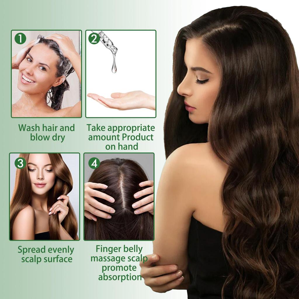 3pieces (60ml*3) Hair Essential Oil, Repairing and Hair Care, for Damaged Hair Dry Split Ends, Easy To Absorb, Not Greasy, Smooth and Easy To Comb