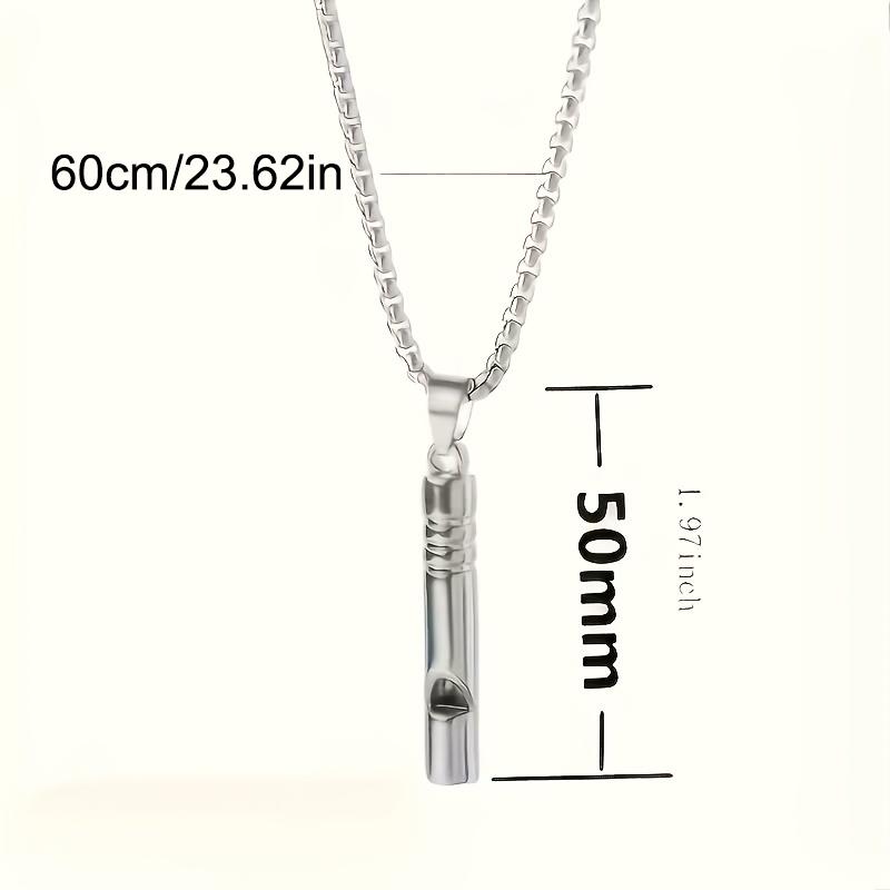 Emergency Whistle Pendant Necklace Outdoor Survival Hiking Camping Whistle Pendant Niche Ornament Jewelry Gift Portable Keychain