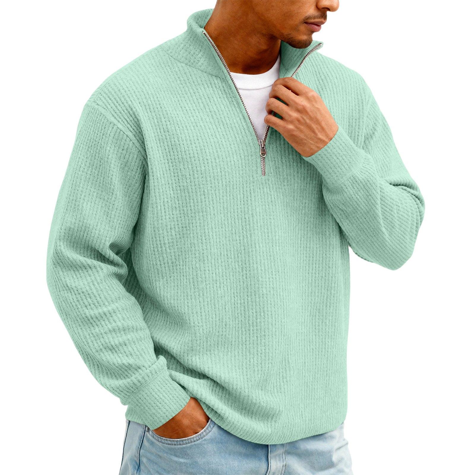 

Men s Vintage Long,Sleeve Top | Zip,Up Stand Collar Stylish Casual Shirt For Daily & Outing Wear XXXXXL