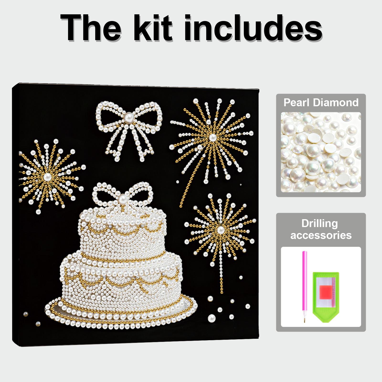 

DIY Pearl Gem Art Diamond Painting Kits Diamond Dots Paintings Picture Arts Craft 25x25cm With Frame for Adults/Beginners