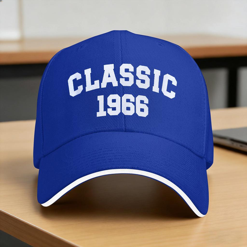 Classic 1966 60Th Birthday Baseball Cap Y2K Funny Unisex-Teens Hip Hop Hats Dropshipping Print Running Hippie Baseball Caps