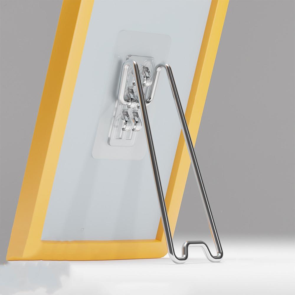 Self-Adhesive Picture Frame Bracket Stainless Steel Easel Back Stand  Art Display