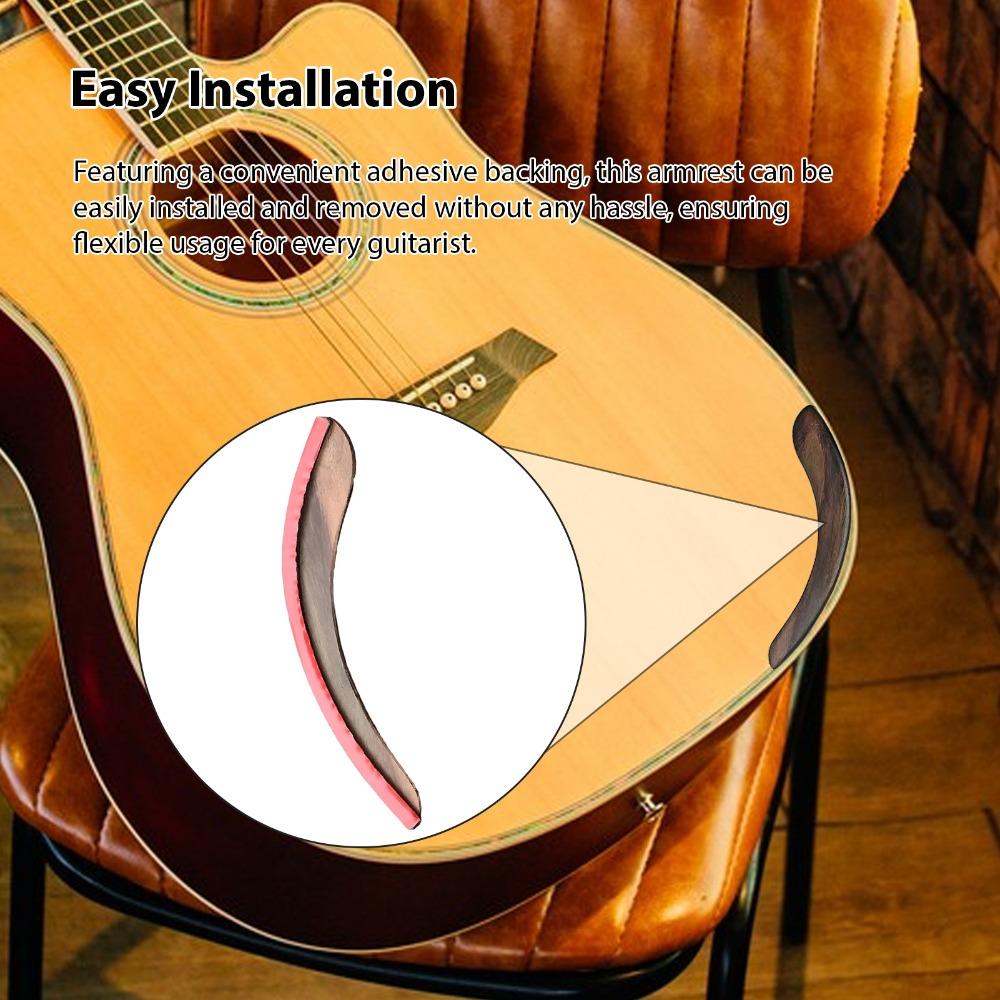 Rosewood Guitar Armrest Wood Color Forearm Rest Instrument Arm Rest  Comfortable Playing