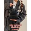 Simple Sweet Pu Women's Backpacks Fashi Solid Color Casual Female Backpack Novel Cute Ladies Handbag Shoulder Bag Tote Purse