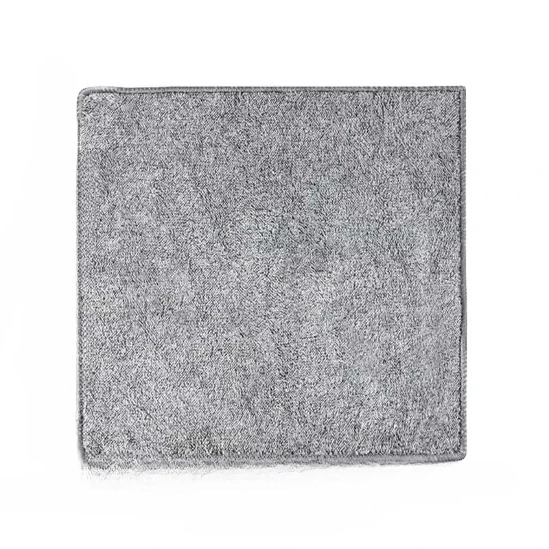 1Pc Household Japanese Style Thickened Absorbent Towel Thick Bamboo Charcoal Fiber Cloth Household Non Shedding Degreasing Towel 1pc