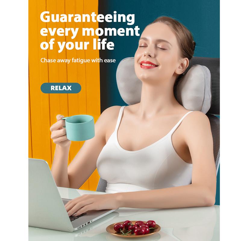 Cervical Massager Neck Back Massager Kneading Office Home Cushion Car Massage Pillow Relax Muscles