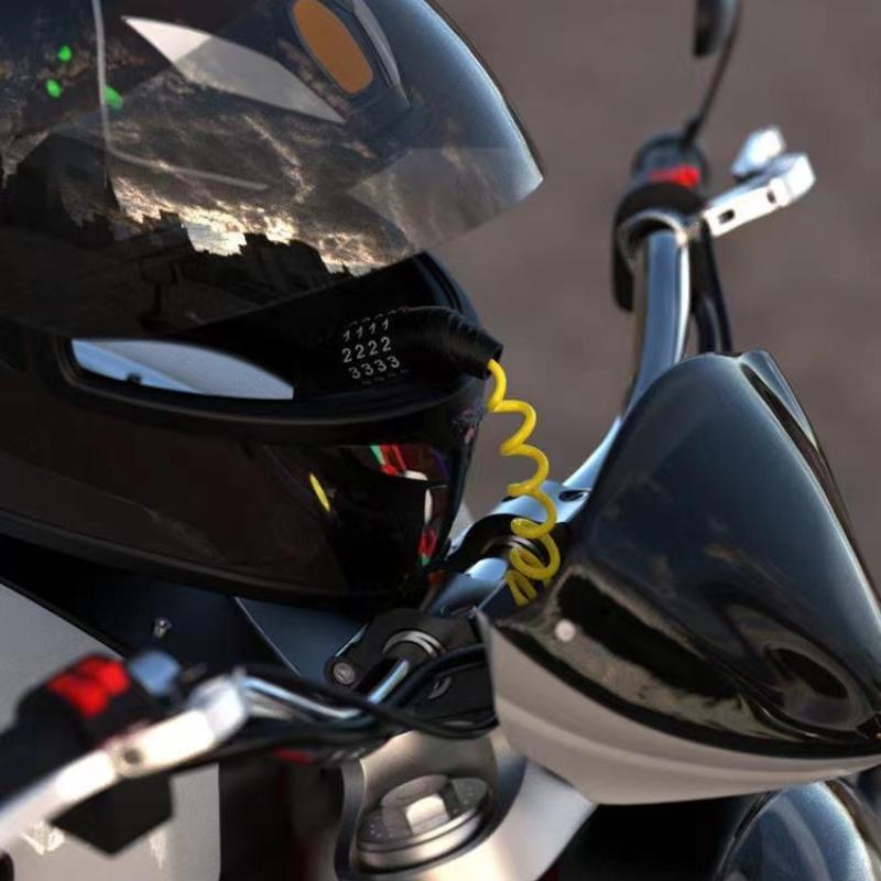 1 PC Universal Motorcycle Electric Cars Security Helmet Password Wire Lock Portable Anti-theft Road Bike Bicycle Locks