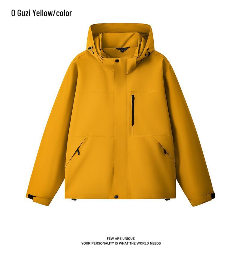 Youthful Trendy Soft Shell Windproof Waterproof Outdoor Climbing Jacket with Pockets
