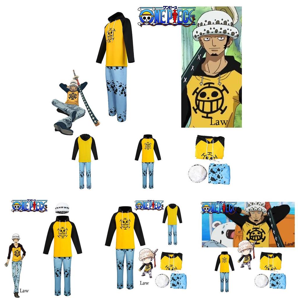 Cos One Piece Trafalgar D. Water Law Cosplay Costume